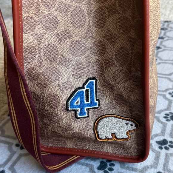 Coach Multicolor Patchwork Tote with Brown Accents - Picture 4 of 16